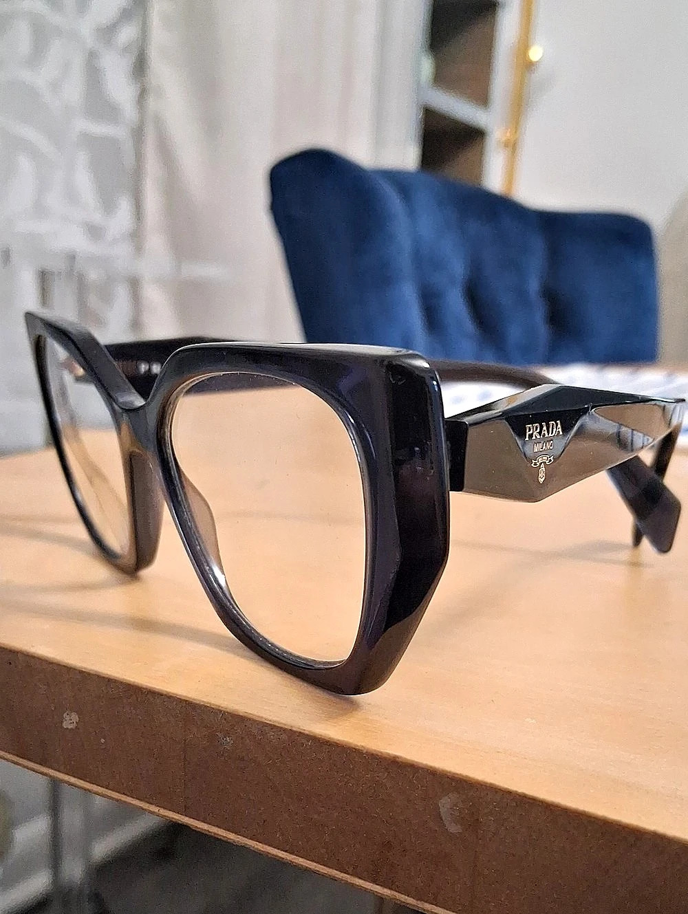 Prada PR 14WV Black Eyeglasses
